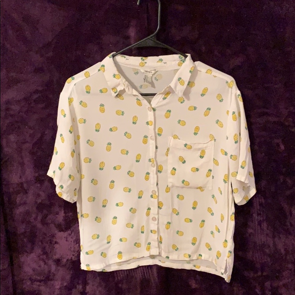 Pineapple short sleeve top
